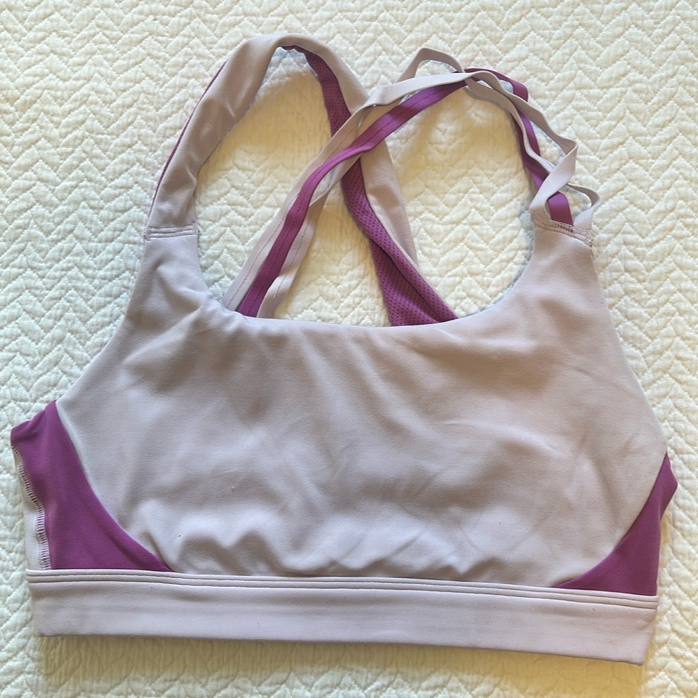 Athleta high impact purple/pink bra size Small